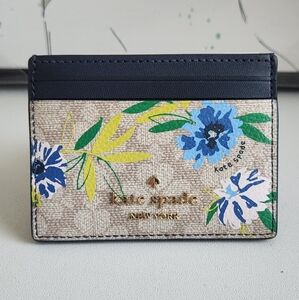 Kate Spade Spade Flower Floral Small Slim Card Holder